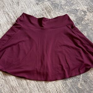 Chic Burgundy tennis Skirt
